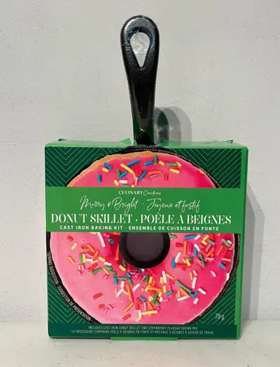 Donut Skillet Cast Iron Pan Baking Kit , View more