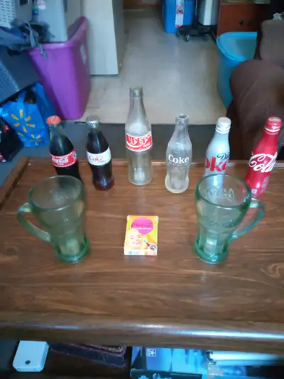 bottles ...glasses...cards