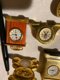 Miniature clocks (10.00 each)