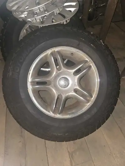 Tires with Rims. Motormaster Total Terrain A/T2 11mm thread on all Off of Durango