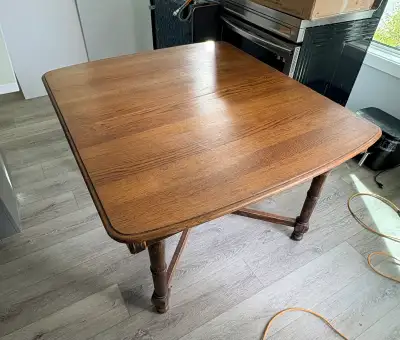 Antique Dining Table & 4 Chairs, View more