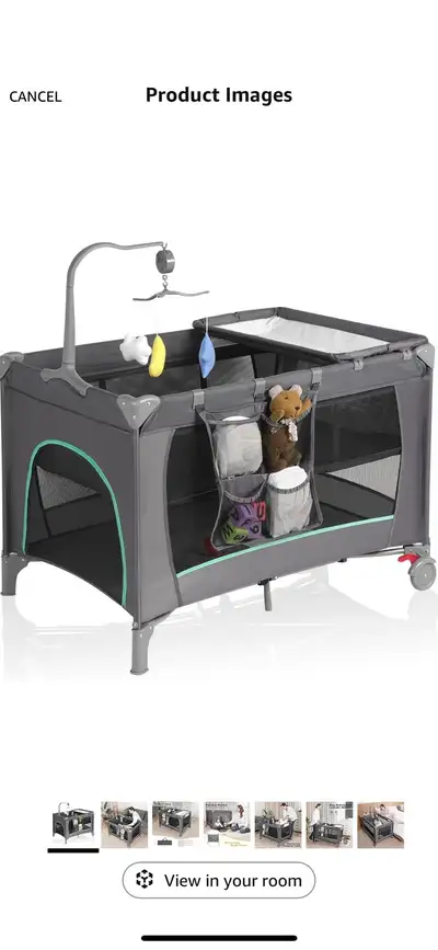 pack and play with change table, View more