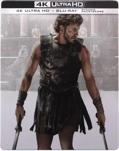 Gladiator II 4K Ultra High + Blu-ray Steelbook New Reduced Brand New factory sealed 4K Ultra High De...