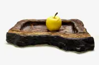 WOODEN BOWL / TRAY rustic style decor  (B23)