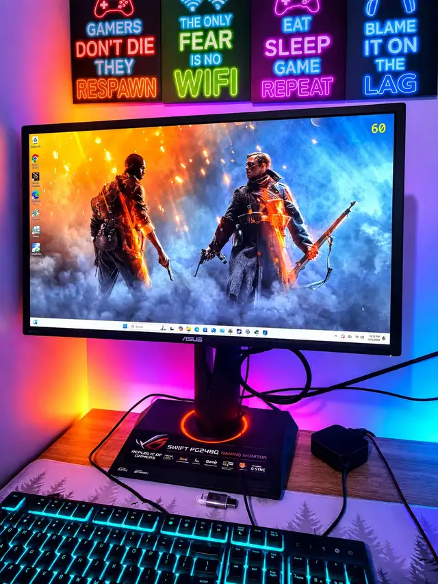 ASUS ROG SWIFT PG248Q GAMING MONITOR – 180Hz / 1ms / G-SYNC