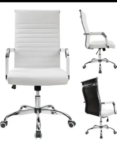 Office Desk Chair Mid-Back PU Leather, View more