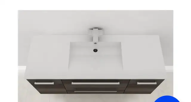 Cutler Silhouette 48” Wall Hung Bathroom Vanity NEW in Box63760518690561122