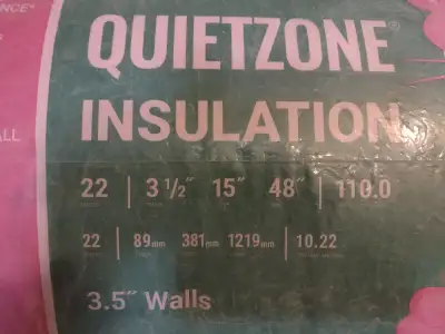 Bundle of insulation. Please note size details in photo on bag., View more