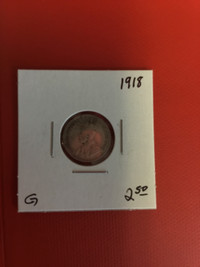 1918 Canadian 10 Cents       G