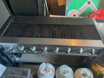 used church barbeque , one side lights make me an offer
