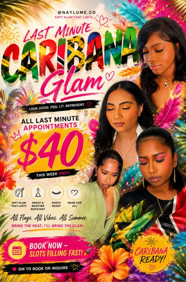CARIBANA $40 MAKEUP APPOINTMENTS