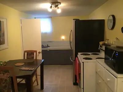 À louer, très grande chambre dans un sous-sol d'une maison privée, chauffée, éclairée, internet four...