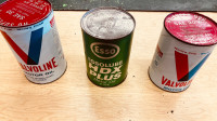 Vintage oil cans. 