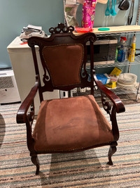 Refinished accent chair 