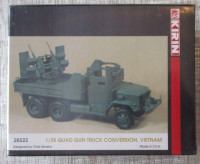 Kirin 28522 Quad Gun Truck Conversion Vietnam 1:35 Hobby Model