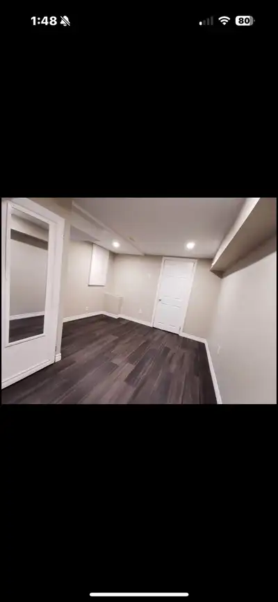 One bedroom available for rent from January. Shared kitchen and washroom. $750 per month — utilities...