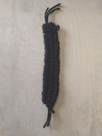 Black yarn tie on braclet