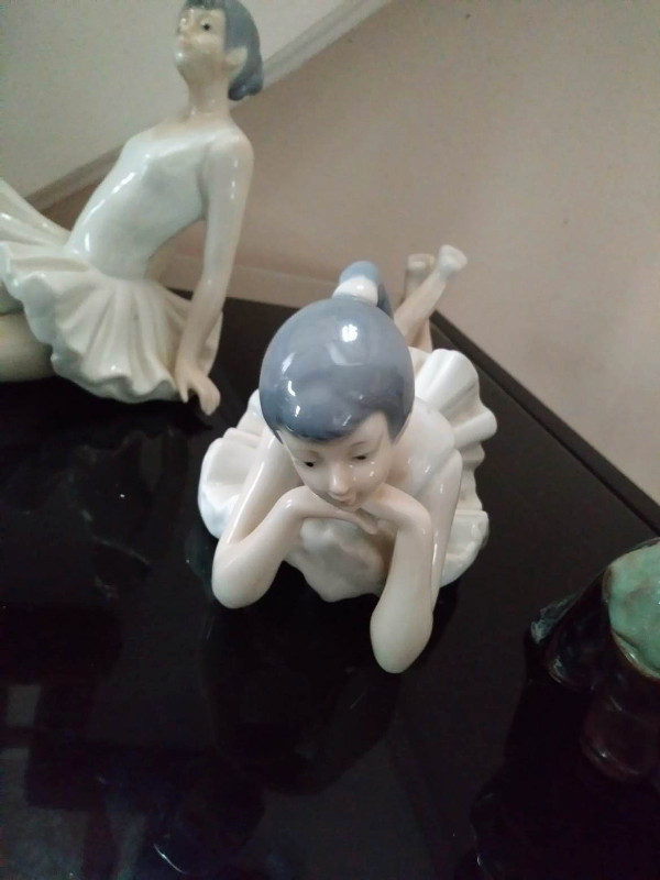 2 Girls and 1 Old Man Figurines $15 for All in Arts & Collectibles in Oakville / Halton Region - Image 3