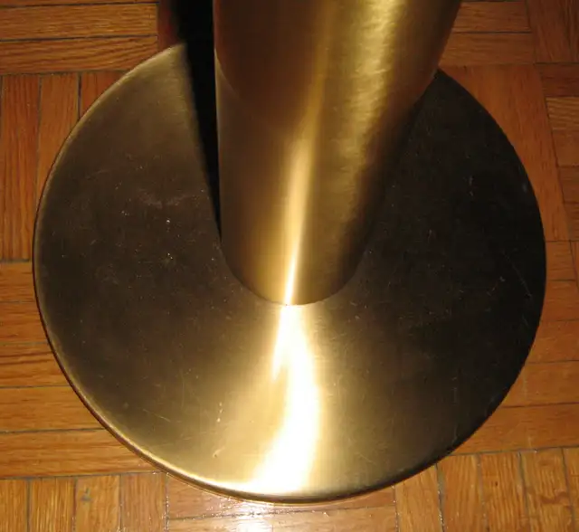 VTG. 5-Arm Waterfall Brushed Brass Floor Lamp att. to Sonneman in Indoor Lighting & Fans in City of Toronto - Image 7