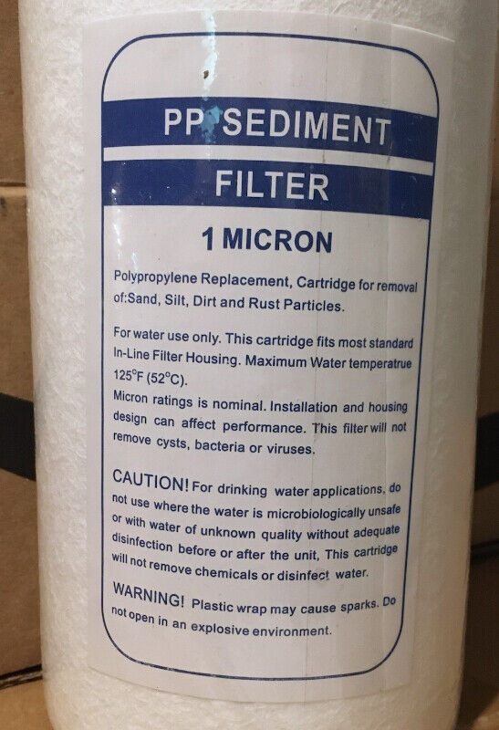 Water filter 4.5"×10" sediment cartridges in Other in Cape Breton - Image 2