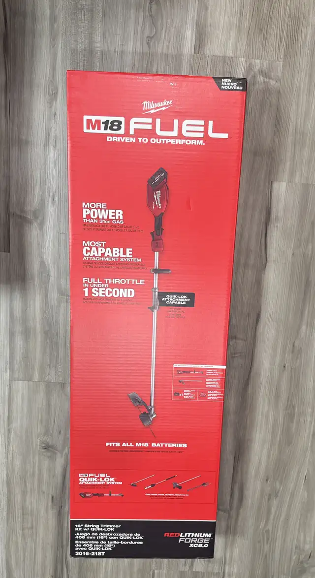 Milwaukee Tool M18 FUEL String Trimmer w/ QUIK-LOK Kit in Power Tools in Calgary - Image 2