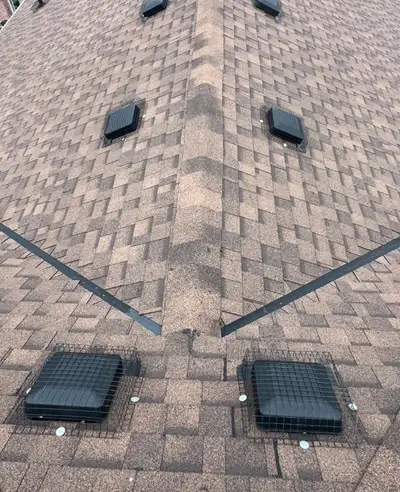 We can fix any size roof leak you may have. As well as missing shingles, damaged roof vents, wind tu...