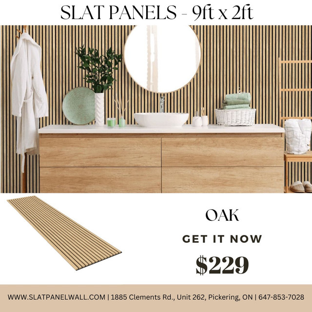 Accent Wall Wood Panels - Slat Panels - Fluted Panels in Floors & Walls in City of Toronto