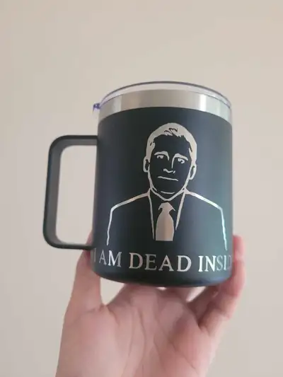 The Office Insulated 14oz Mug - I am dead inside NEW, View more