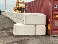 Concrete blocks and barriers multi-use delivered and installed
