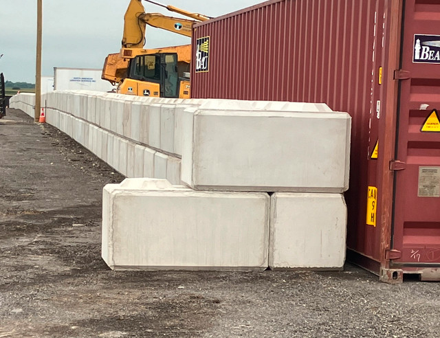 Concrete blocks and barriers multi-use delivered and installed in Storage Containers in City of Toronto