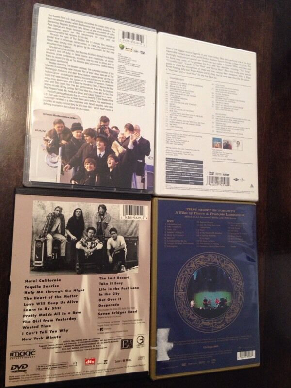 The Beatles The Eagles Elton John Tragically Hip Dvds lot EUC in CDs, DVDs & Blu-ray in Calgary - Image 2