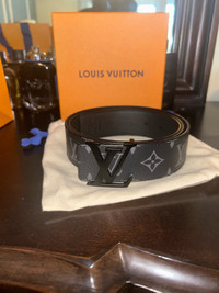Louis Vuitton Initiales 40mm Matte Black Belt