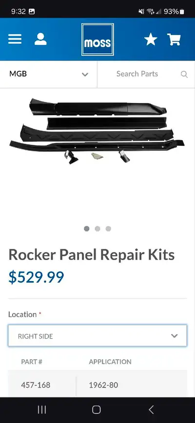 I have new rocker panels(inners, outers, center rib) New floor pans with firewall piece behind pedal...