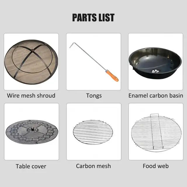 47” Cast Aluminum Outdoor Fire Pit BBQ Dining Table Set in Patio & Garden Furniture in Markham / York Region - Image 9