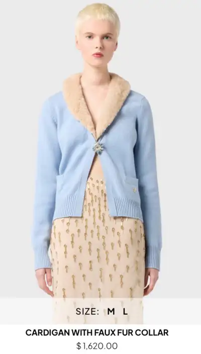 Beautiful beige Fur Collar only, View more