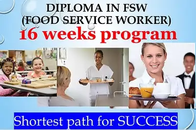 DIPLOMA in FOOD SERVICE WORKER (FSW)–SCHOLARSHIP UP TO 70 %, View more