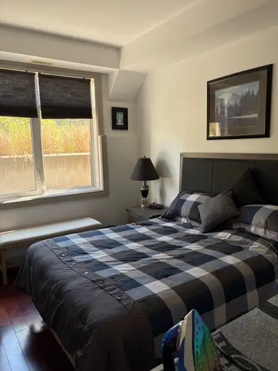 Furnished room with private bathroom for rent. Shared living room, dining room, kitchen, and laundry...