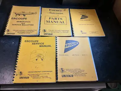 Ercoupe 415-C Service & Parts Manuals Bulletins Forney Aircoupe, View more