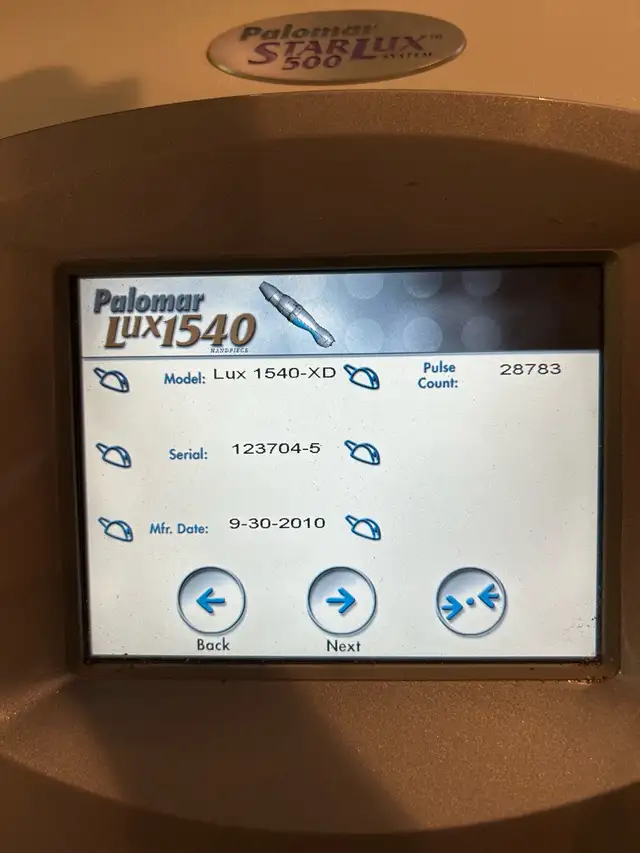 Palomar Starlux 500 Laser System in Health & Special Needs in Bedford - Image 6