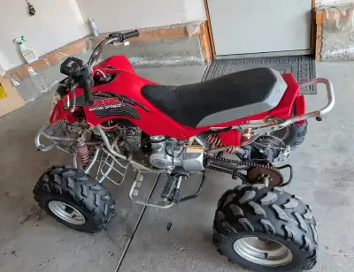 Starts up everytime. Lots of power. Asking 700$ or trade for dirtbike.