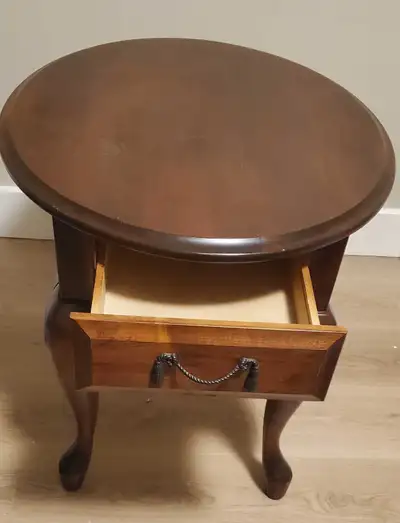 wooden end table, View more