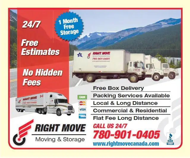 RIGHT MOVE - MOVING & STORAGE (780) 901-040562863249926019121