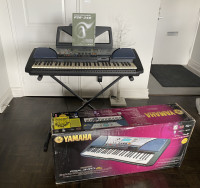 Yamaha PSR-340 Keyboard & Synthesizer - complete in box + stand