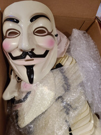 Authentic Guy Fawkes/V for Vendetta Masks