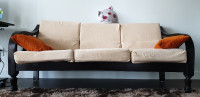 Wooden 3 seater sofa/couch