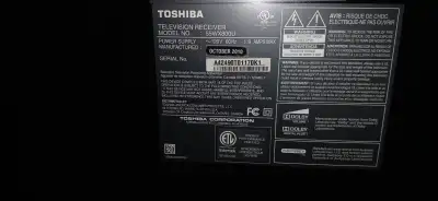 Toshiba TV model 55WX800U Plasma 2010, View more