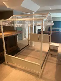 Bed frame and night table