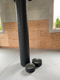 combination of 10,14 and 16 inch round checkerplate ductwork