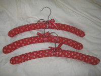Three unscented padded hangers