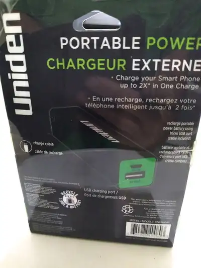 New in Box. Charge up to 2x. 2200mah In Kitchener - see my other ads.